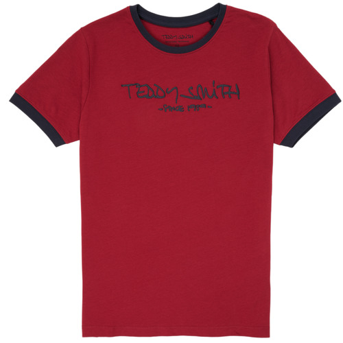 textil Niño Camisetas manga corta Teddy Smith TICLASS 3 Rojo