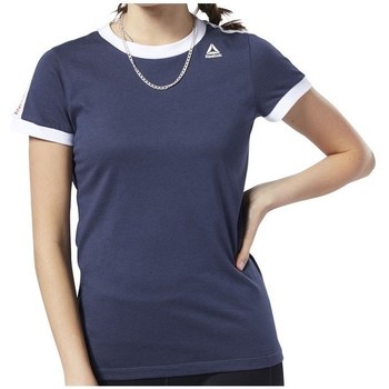 textil Mujer Camisetas manga corta Reebok Sport Linear Logo Tee Azul marino