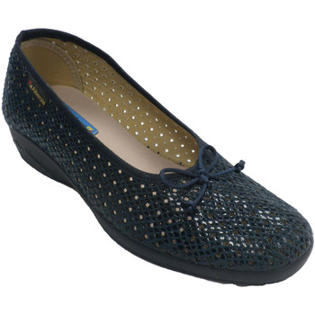 Zapatos Mujer Pantuflas Made In Spain 1940 Zapatilla mujer calado tipo manoletinas azul