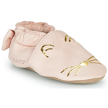 Zapatos Niña Pantuflas para bebé Robeez GOLDY CAT Rosa / Oro