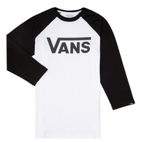 textil Niño Camisetas manga larga Vans VANS CLASSIC RAGLAN Negro / Blanco