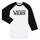 textil Niños Camisetas manga larga Vans VANS CLASSIC RAGLAN Negro / Blanco