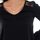 textil Mujer Camisetas manga larga Vero Moda 10220784 VMSANDRA LACE LS V-NECK TOP WVN BF BLACK Negro
