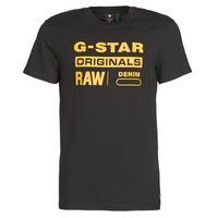 textil Hombre Camisetas manga corta G-Star Raw COMPACT JERSEY O Negro