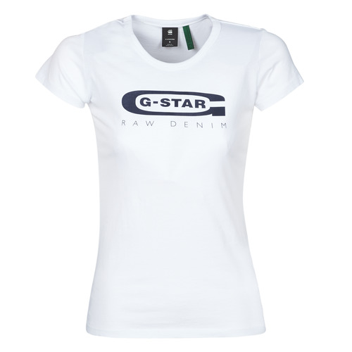 G-Star Raw GRAPHIC 20 SLIM R T WMN SS Blanco textil Camisetas corta Mujer 28,86
