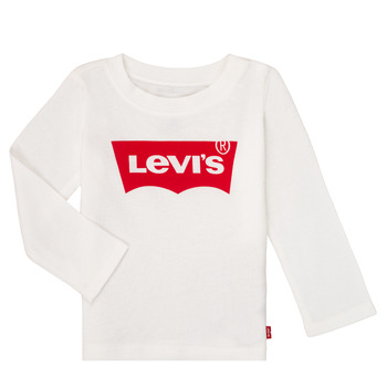 textil Niña Camisetas manga larga Levi's BATWING TEE LS Blanco