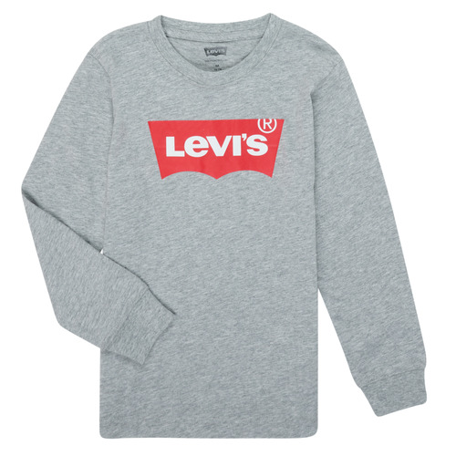 textil Niño Camisetas manga larga Levi's BATWING TEE LS Gris