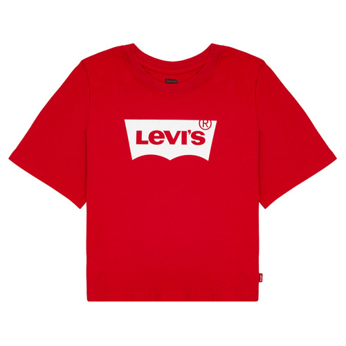 textil Niña Camisetas manga corta Levi's LIGHT BRIGHT CROPPED TEE Rojo