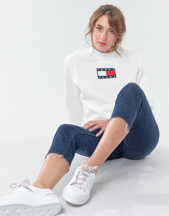 Tommy Jeans TJW TOMMY FLAG CREW Blanco