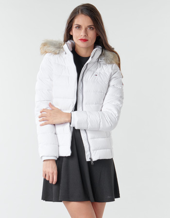 Tommy Jeans TJW BASIC HOODED DOWN JACKET Blanco