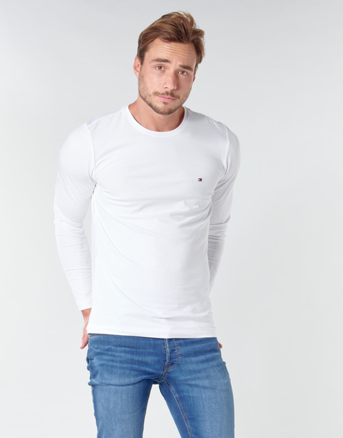 Tommy Hilfiger Stretch Slim Fit Long Sleeve tee Camiseta para Hombre