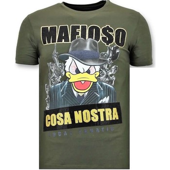 textil Hombre Camisetas manga corta Local Fanatic Camiseta De Los De Lujo Cosa Nostra Verde