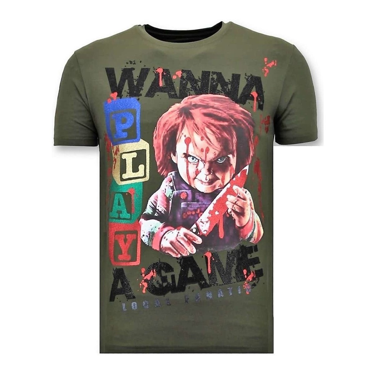 textil Hombre Camisetas manga corta Lf Tough Camiseta Chucky Childs Play Verde