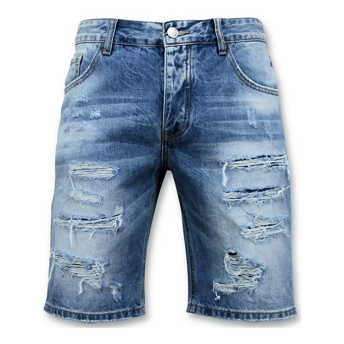 textil Hombre Pantalones cortos Enos Pantalones Cortos Rasgado Corto Azul