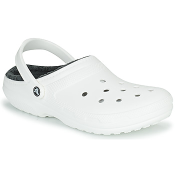 Zapatos Zuecos (Clogs) Crocs CLASSIC LINED CLOG Blanco