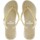 Zapatos Mujer Chanclas Brasileras Shiny Oro
