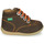 Zapatos Niño Botas de caña baja Kickers BONZIP-2 Marrón / Naranja