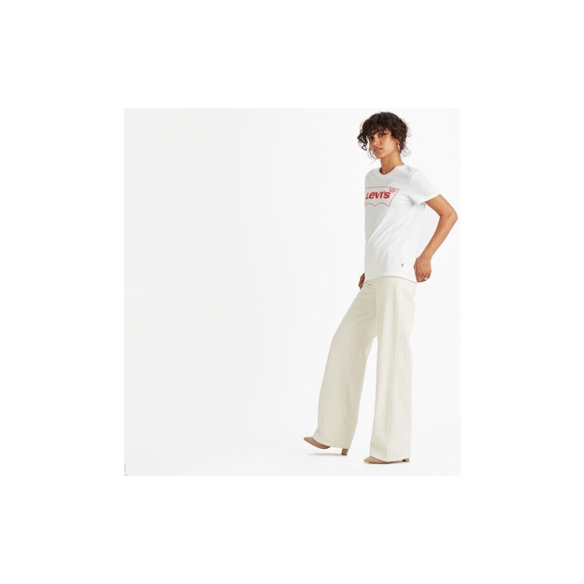 textil Mujer Camisetas manga corta Levi's CAMISETA LEVI'S® COLOR BLANCO Blanco