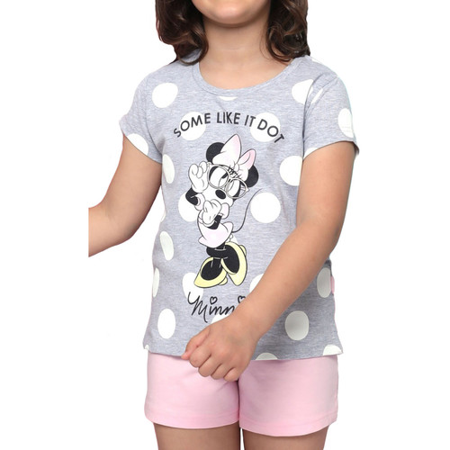 textil Niña Pijama Admas Camiseta de pijama Minnie Dots Disney gris Gris