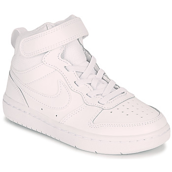 Zapatos Niños Zapatillas altas Nike COURT BOROUGH MID 2 PS Blanco