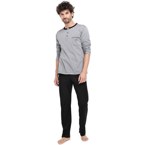 textil Hombre Pijama Zd - Zero Defects Pijama hilo de Escocia negro Negro
