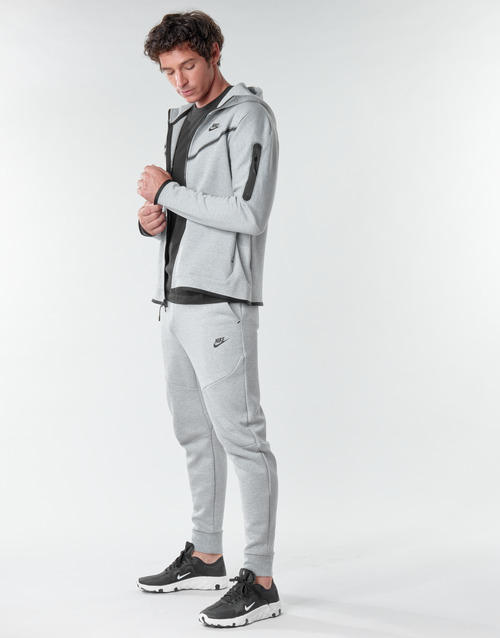 Nike M NSW TCH FLC HOODIE FZ Gris / Negro - textil Chaquetas de deporte Hombre €
