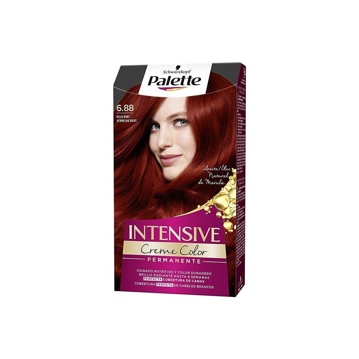 Belleza Mujer Coloración Palette Intensive Tinte 6.88-rojo Rubí 