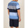 textil Hombre Pijama Admas Ropa interior camiseta de pijamas cortos Stay Stripes azul Azul