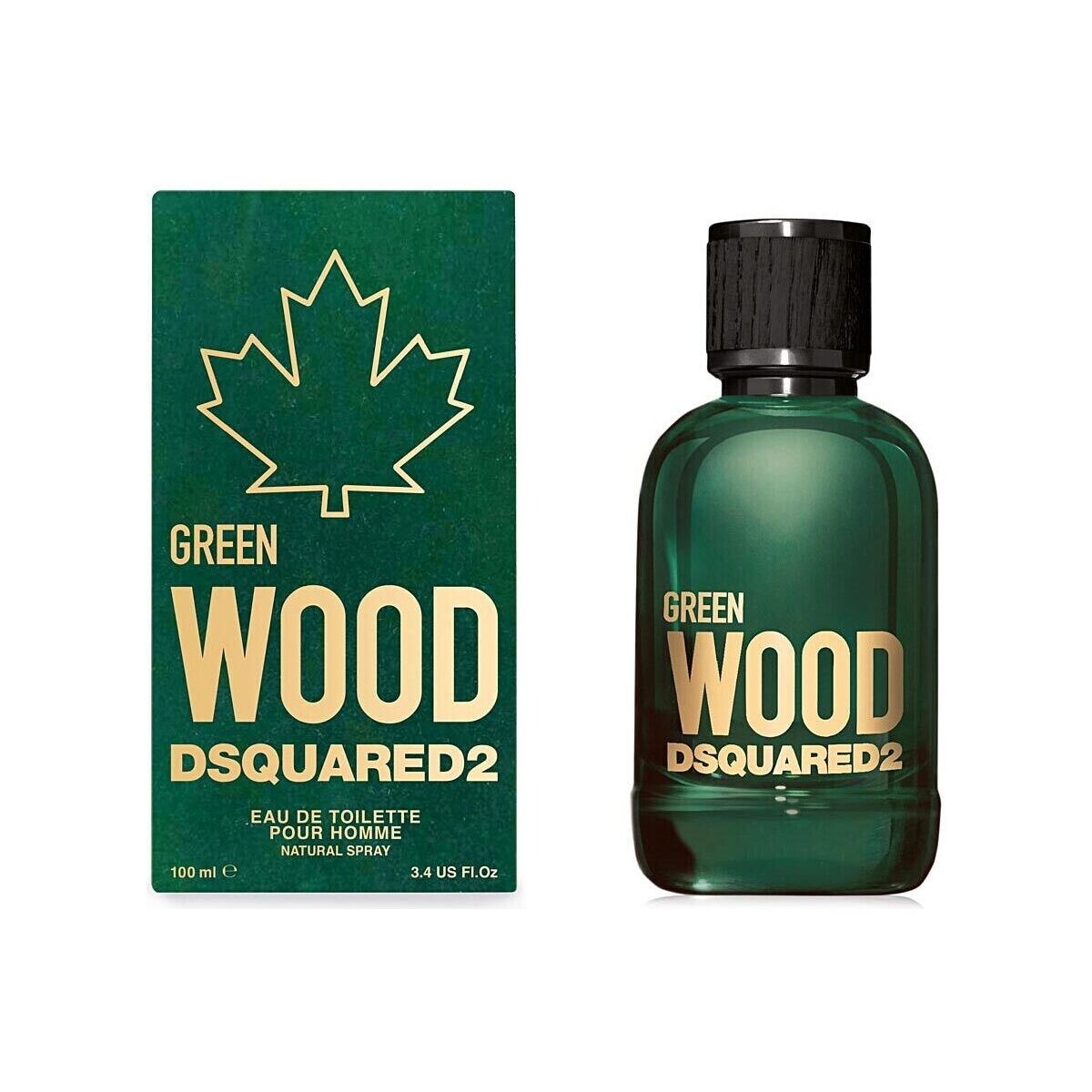 Belleza Hombre Colonia Dsquared Green Wood Pour Homme Eau De Toilette Vaporizador 