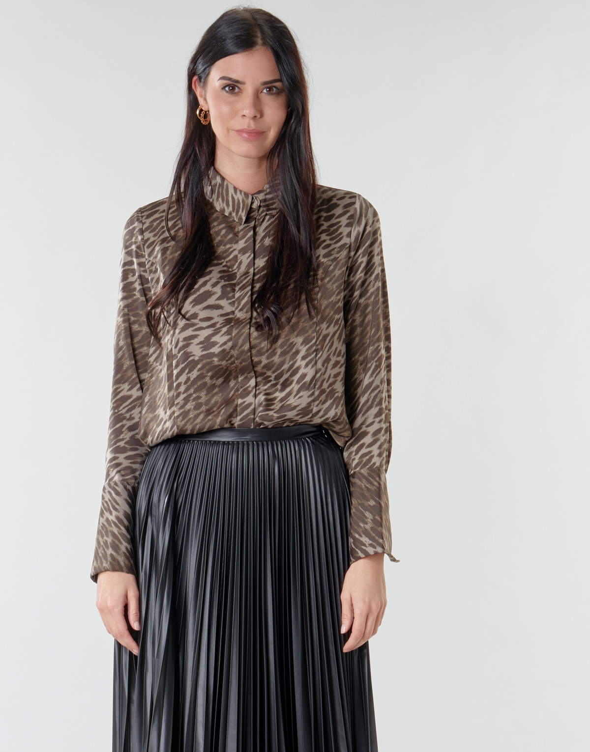 textil Mujer Tops / Blusas Guess VIVIAN Leopardo