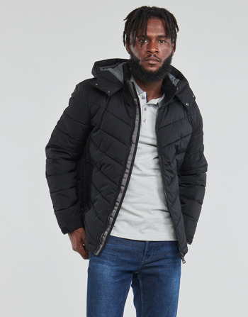 textil Hombre Plumas Guess STRETCH PUFFA HOODED Negro