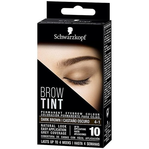 Belleza Mujer Perfiladores cejas Schwarzkopf Brow Tint Tinte Cejas 4-1-castaño Oscuro 