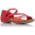 Zapatos Mujer Sandalias Interbios 4476 Rojo