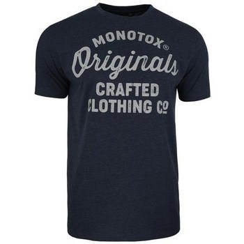 textil Hombre Camisetas manga corta Monotox Originals Crafted Azul marino