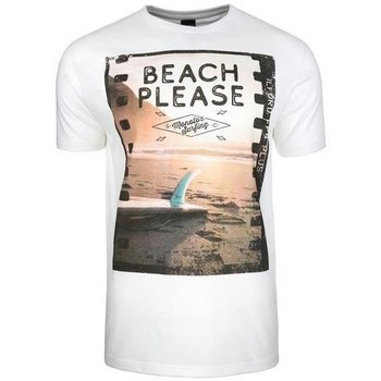 textil Hombre Camisetas manga corta Monotox Beach Blanco, De color naranja