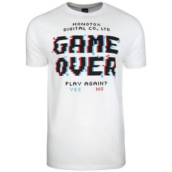 textil Hombre Camisetas manga corta Monotox Game Over Blanco