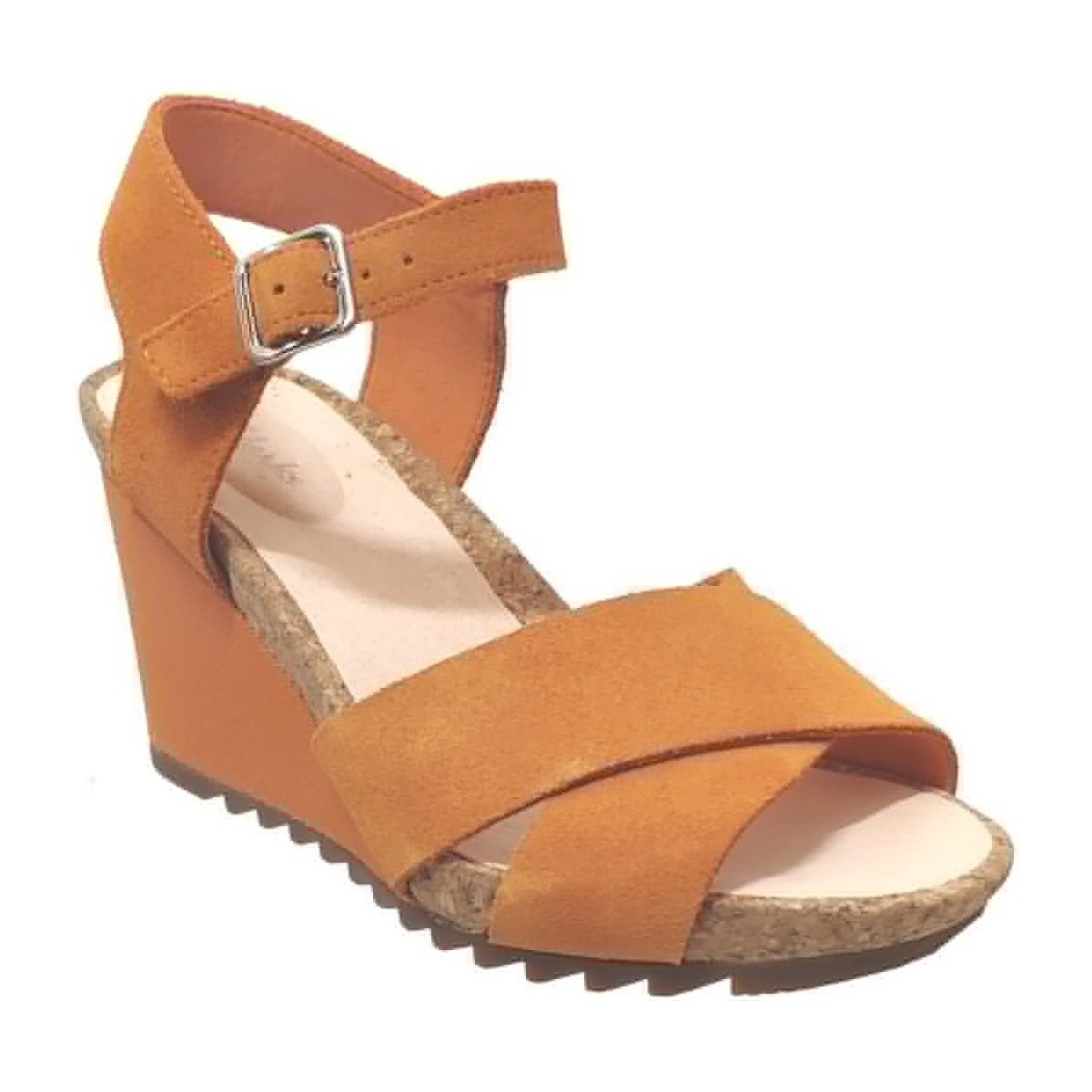 Zapatos Mujer Sandalias Clarks Flex sun Naranja
