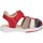 Zapatos Niños Sandalias Kickers 349507-10 PLATINIUM Rojo