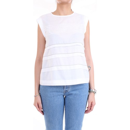 textil Mujer Tops / Blusas Cappellini M08166L1 top mujer Blanco Blanco