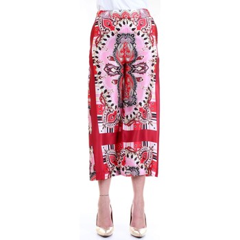 textil Mujer Pantalones con 5 bolsillos Lanacaprina PF2232 Rojo