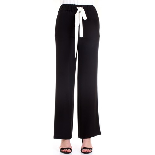 textil Mujer Pantalones con 5 bolsillos Lanacaprina PF2250 Pantalones mujer Negro Negro