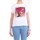 textil Mujer Camisetas manga corta Lanacaprina PF2234 T-Shirt/Polo mujer Blanco Blanco