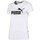 textil Mujer Camisetas manga corta Puma Ess Logo Tee Blanco