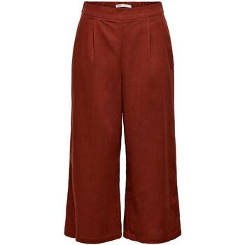 textil Mujer Pantalones Only ONLCARISA-BIBS CULOTTE Rojo