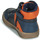 Zapatos Niño Zapatillas altas Kickers Lowell Marino / Naranja