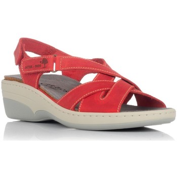 Zapatos Mujer Sandalias Interbios CuÃ±as Interbios 3017 rojas ROJO