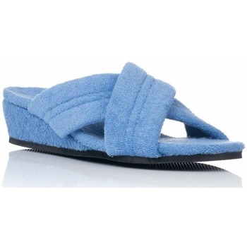 Zapatos Mujer Pantuflas Norteñas Zapatilla descalza de toalla Azul