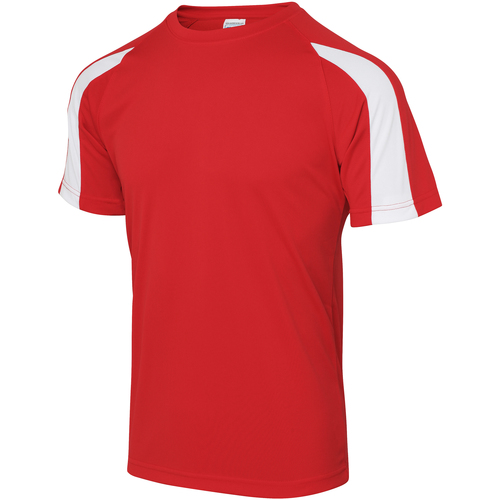 textil Hombre Camisetas manga larga Just Cool JC003 Rojo