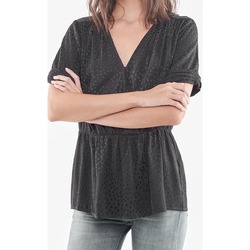 textil Mujer Camisetas sin mangas Le Temps des Cerises Top LIBU Negro