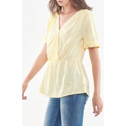 textil Mujer Camisetas sin mangas Le Temps des Cerises Top LIBU Amarillo